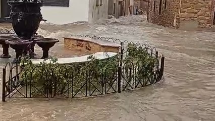 Скачать видео: Inundaciones en Carbonero el Mayor, Segovia