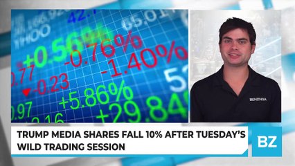 Trump Media Shares Fall 10% After Tuesday's Wild Trading Session