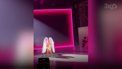 Gigi Hadid Struck Taylor Swift's Signature Eras Tour Pose on Victoria's Secret Fashion Show Runway