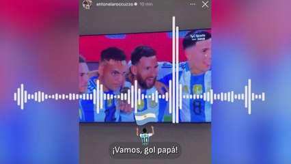 Video herunterladen: La reacción de uno de los hijos de Messi al ver marcar a su padre: les va a emocionar