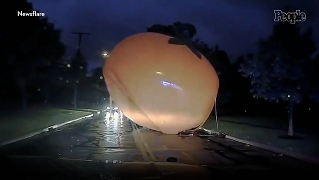 Caught on Camera: Ohio Police Officers 'Attacked' by 'Runaway' Giant Pumpkin