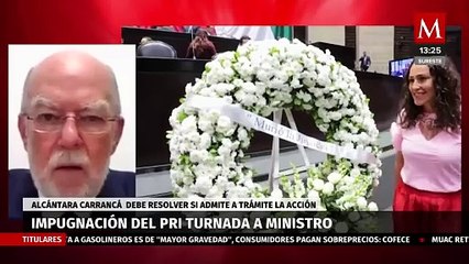 SCJN asigna al ministro Alcántara Carrancá el caso de la reforma judicial cuestionada por el PRI