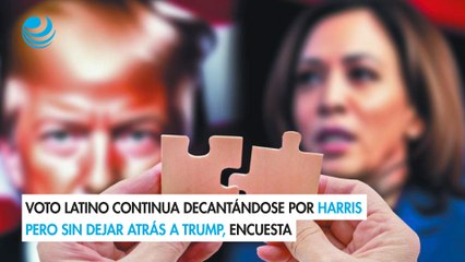 Voto latino continua decantándose por Harris pero sin dejar atrás a Trump, encuesta