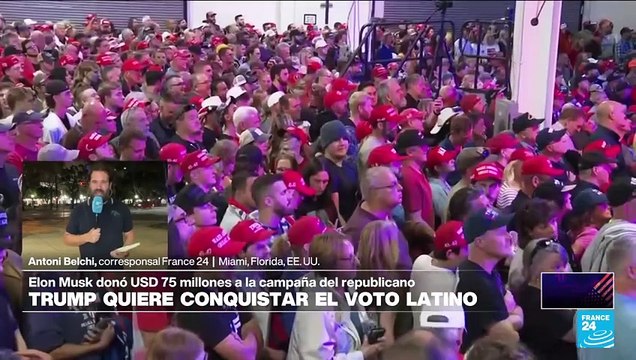 Trump se reúne con votantes latinos, mientras Harris busca apoyos indecisos republicanos
