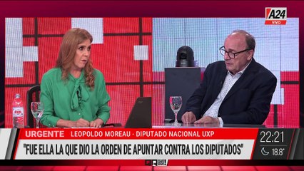 "EN EL BARRIO, LA MINISTRA SE FUE AL MAZO", DIJO LEOPOLDO MOREAU DE SU CRUCE CON BULLRICH