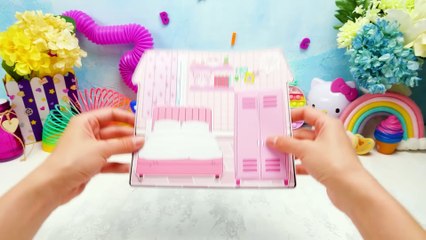 Pink and Lilac Paper House In One Book ｜｜ Pick Your Side ｜｜ FUN DIY