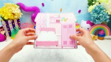 Pink and Lilac Paper House In One Book ｜｜ Pick Your Side ｜｜ FUN DIY