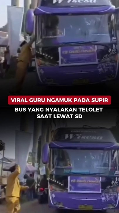 Viral Guru Ngamuk pada Supir Bus yang Nyalakan Telolet saat Lewat SD