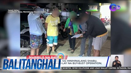 Mahigit P1.25M halaga ng hinihinalang shabu, nasabat sa magkahiwalay na buy-bust operation; 3 suspek, arestado | Balitanghali