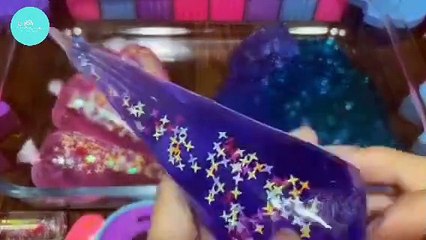 "Relax and unwind with this soothing ASMR slime mixing video!
