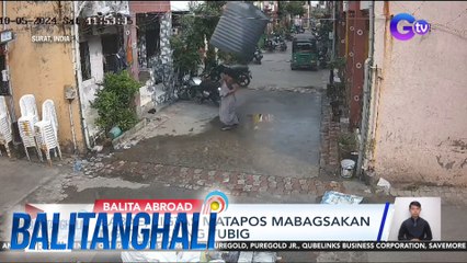 Babae, ligtas matapos mabagsakan ng tangke ng tubig | Balitanghali