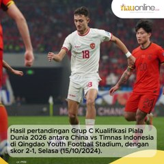 5 Sorotan Hasil Kekalahan Timnas Indonesia atas China: Arhan Curi Perhatian, Jay Idzes Blunder
