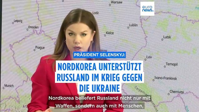 Selenskyj: Nordkorea unterstützt Russland bei seinem Krieg gegen die Ukraine