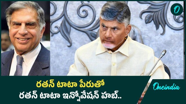 AP లో Ratan Tata Innovation Hub.. ఉద్యోగాలే లక్ష్యంగా పాలసీలు.. - CM Chandrababu |Oneindia Telugu