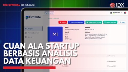 Cuan ala Startup Berbasis Analisis Data Keuangan