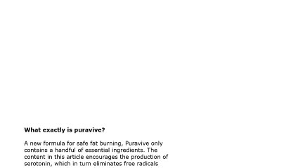 Puravive Reviews: Easy Weight Loss — Capsule