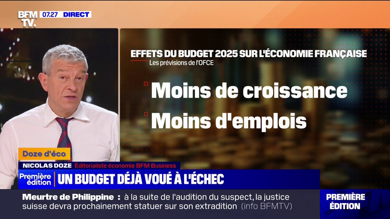 Moins de croissance, moins d'emplois: les prévisions de l'OFCE sur les effets du budget 2025