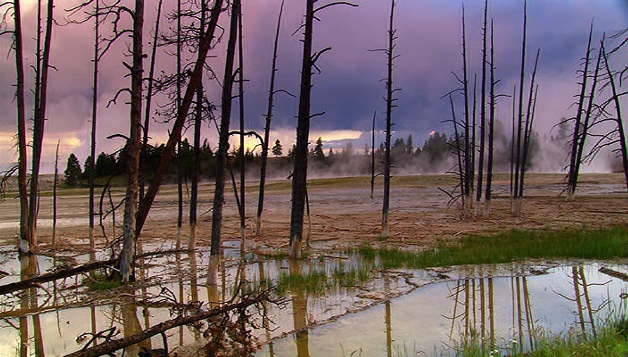 Sunrise Earth - Yellowstone Geysers