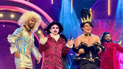 Así lucen en drag Víctor y André