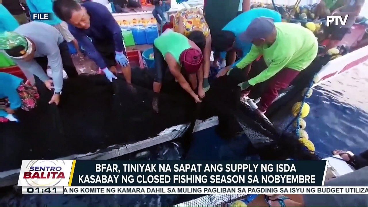 BFAR, tiniyak na sapat ang supply ng isda kasabay ng closed fishing season sa Nobyembre