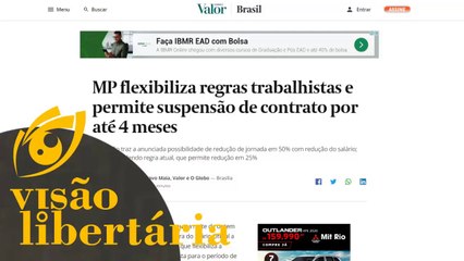 Até que enfim uma medida da máfia que é positiva | Visão Libertária - 23/03/20 | ANCAPSU
