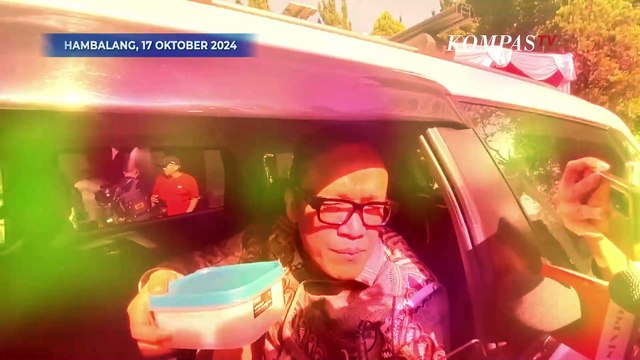 Immanuel Ebenezer Pamer Bekal Nasi saat Hadiri Pembekalan Calon Wakil Menteri Prabowo di Hambalang