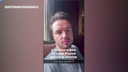 L'ultimo video di Liam Payne prima di morire