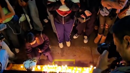 Fans pay tribute to Liam Payne outside of hotel