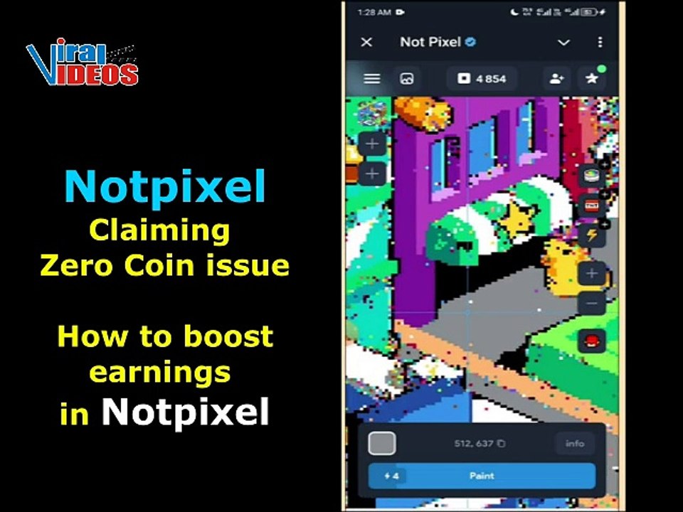 Notpixel Airdrop | How to Earn and work in Notpixel | Viral Videos