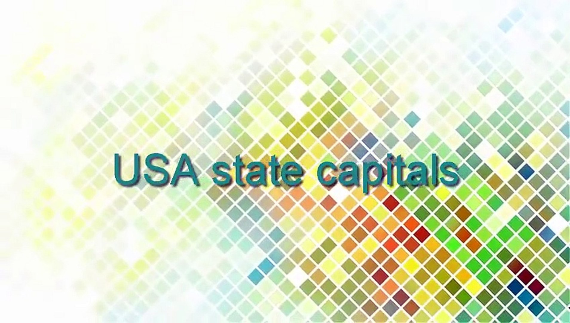⁣50 States and Capitals of the United States of America | Learn geographic regions of the USA map