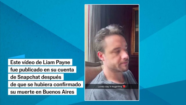 Este vídeo de Liam Payne fue publicado en su cuenta de Snapchat después de que hubiera confirmado su muerte en Buenos Aires