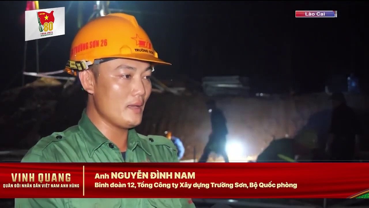 Binh đoàn 12 xuyên đêm thi công khu dân cư Làng Nủ - VTV24