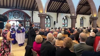Service at Peel Cathedral during Princess Anne's visit gets underway