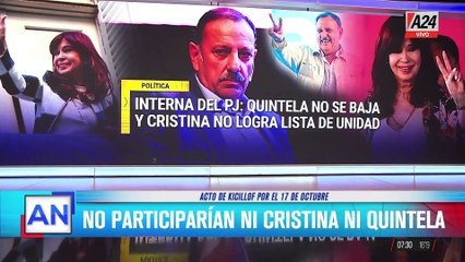  Interna feroz entre Cristina Kirchner y Ricardo Quintela por presidir el PJ
