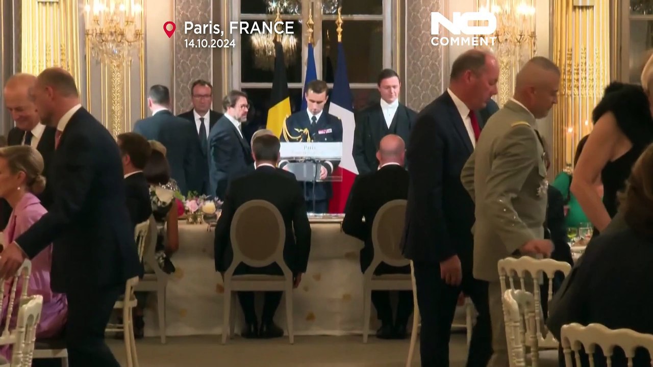 No Comment: Empfang des belgischen Königs im Élysée-Palast