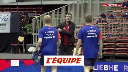 victoire en 16es pour les frères Lebrun - Tennis de table - Championnats d'Europe