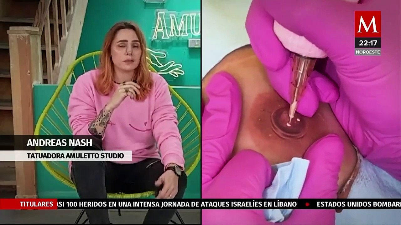 Tatuajes que empoderan a sobrevivientes de cáncer en la Ciudad de México