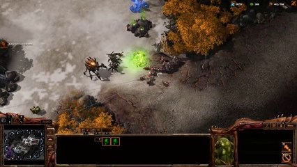 [StarCraft 2] No.0289--Great-Level ZERG v.s Hard A.I, WIN [2-Base Ravager-Ling Attack].CUT.01'09-10'29