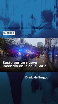 Los bomberos de Burgos intervienen en otro incendio en la calle Soria, esta vez en un centro de belleza