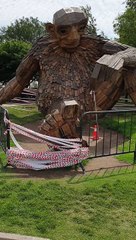 A Troll Sculpture in Santiago, Chile 