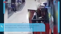 Beginilah Momen Maling Motor Diamuk Massa di Bekasi