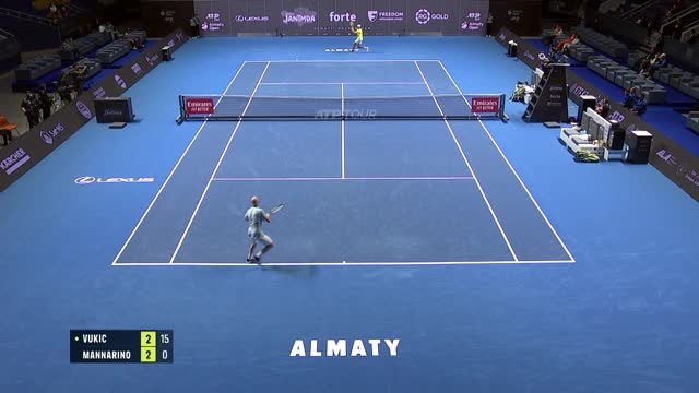 Almaty - Mannarino tombe au 2e tour