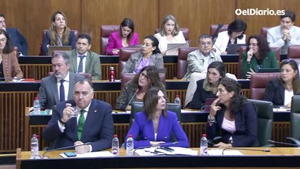 Bronca entre portavoces del Parlamento andaluz: "Usted es un mal presidente", "Ya lo sé"