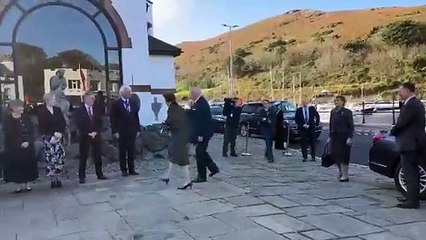 Princess Anne arrives at the House of Manannan