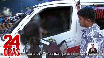 Ambulansyang walang maipakitang travel ticket, kabilang sa mga nasitang dumaan sa EDSA busway | 24 Oras