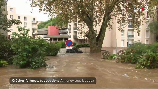 Intempéries en Ardèche: Regardez les images impressionnantes du centre-ville d’Annonay inondés à la suite de fortes précipitations - VIDEO