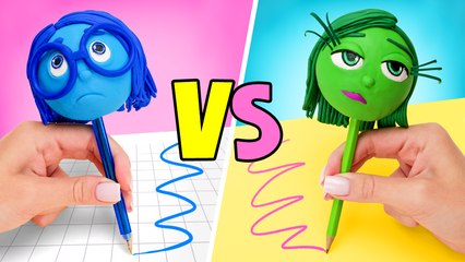 Incroyable !  Nous avons personnalisé des stylos avec TRISTESSE et DÉGOÛT de Vice-Versa 2