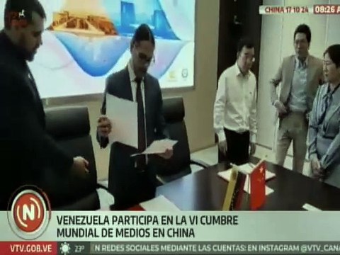 Venezuela participa en la VI Cumbre Mundial de Medios de Comunicación en China