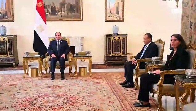 الرئيس السيسي يستقبل وزير الخارجية والاتحاد الأوروبي والتعاون الإسباني ووزير الخارجية الإيراني