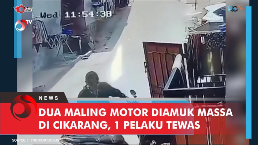 Dua Maling Motor Diamuk Massa di Cikarang, 1 Pelaku Tewas